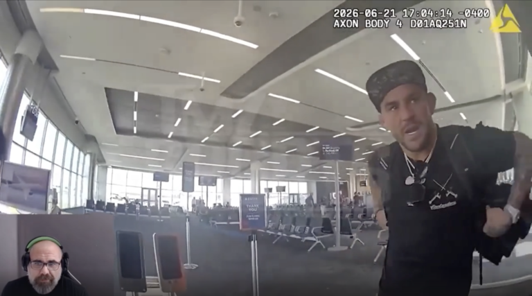 Dustin Poirier Tries To Fight Atlanta Cop At Airport — Bodycam
