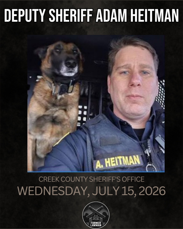 End of Watch: Deputy Sheriff Adam Heitman, Creek County Sheriff’s Office