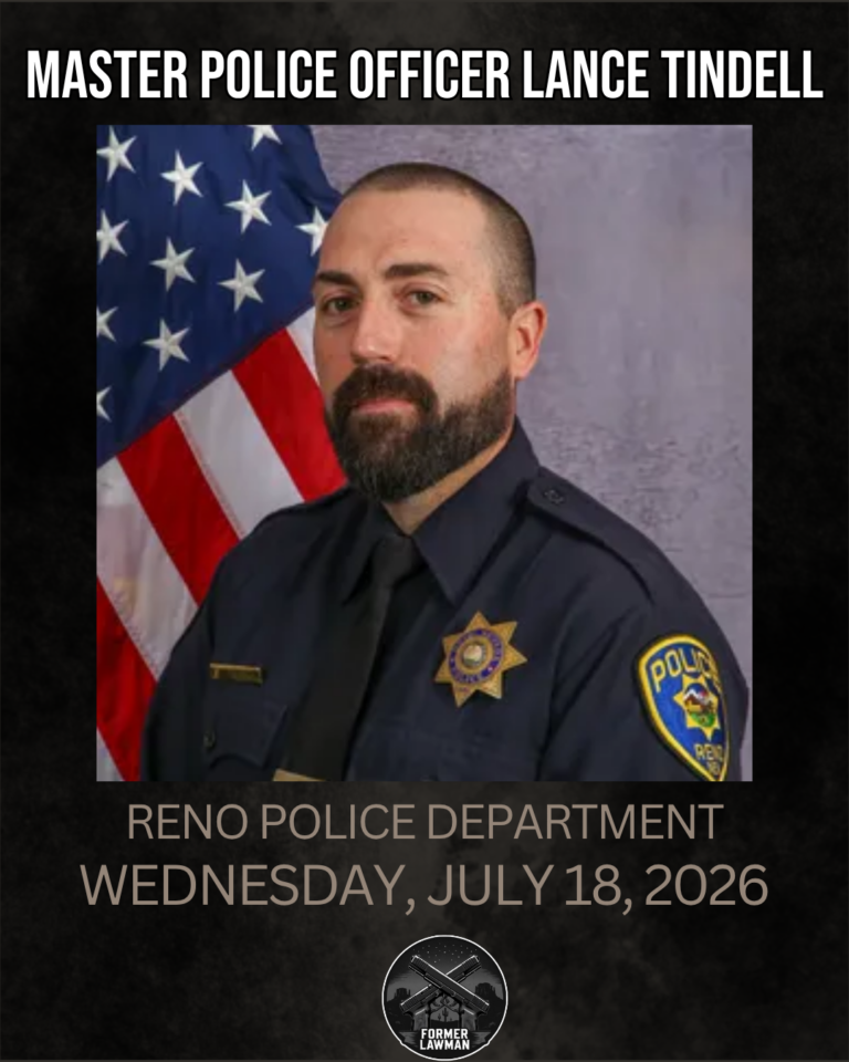 End of Watch: Master Police Officer Lance Tindell, Reno Police Department
