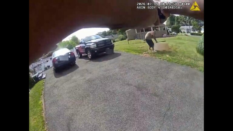 Meriden Police Bodycam Shows Officer Shoot Man Mid-Bat Attack
