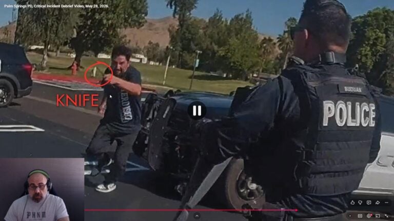 Palm Springs PD Officers Shoot Knife-Wielding Suspect After 40 Minutes of Negotiation