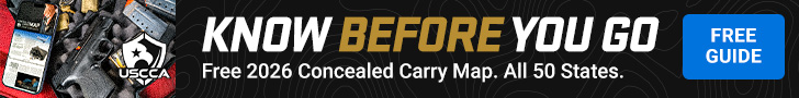 USCCA Know Before You Go - Free 2026 Concealed Carry Map