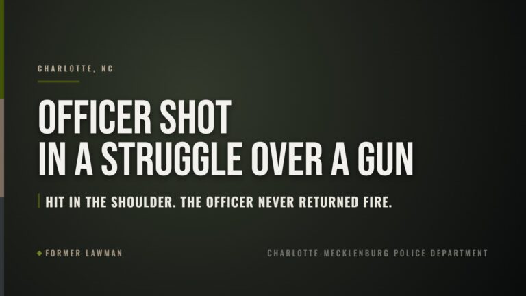 Charlotte Officer Shot in a Struggle Over a Gun