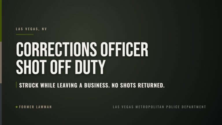 Off-Duty LVMPD Corrections Officer Shot in Northwest Las Vegas