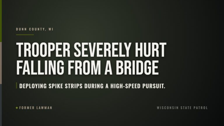 Wisconsin Trooper in Critical Condition After Falling From an I-94 Bridge During a Pursuit; Minneapolis Driver Charged
