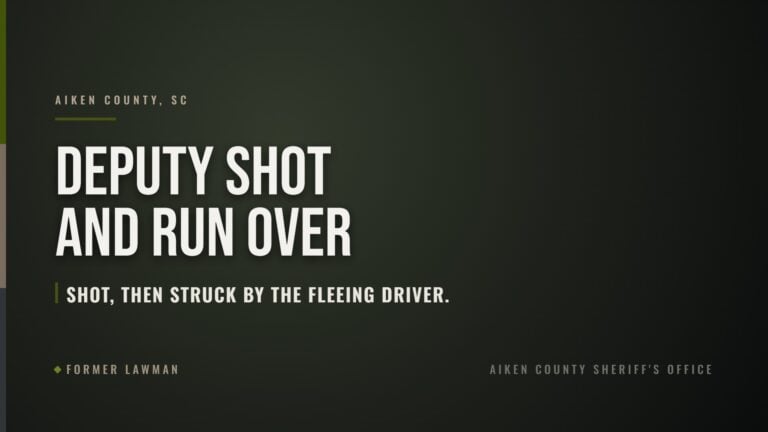 Aiken County Deputy Shot and Run Over After Hit-and-Run Chase; Driver Killed