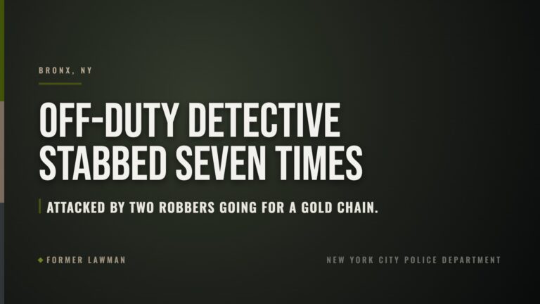 Off-Duty NYPD Detective Stabbed Seven Times in Bronx Robbery Attempt; Two Suspects Sought